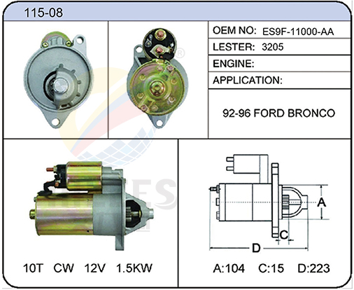 115-08 (ES9F-11000-AA 3205)