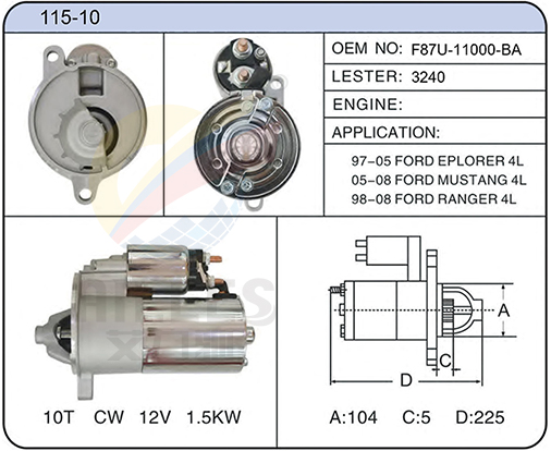 115-10 (F87U-11000-BA 3240)