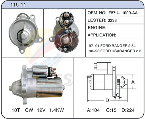 115-11 (F87U-11000-AA 3238)