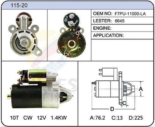 115-20 (F7PU-11000-LA 6645)