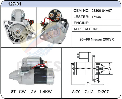 127-01(23300-84A07  17146)