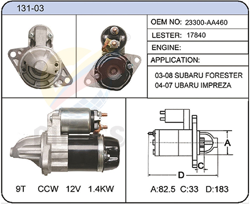 131-03(23300-AA460  17840)