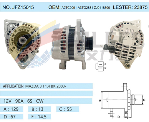 JFZ15045(A2TC0091 A3TG2881 ZJ0118300 23875)