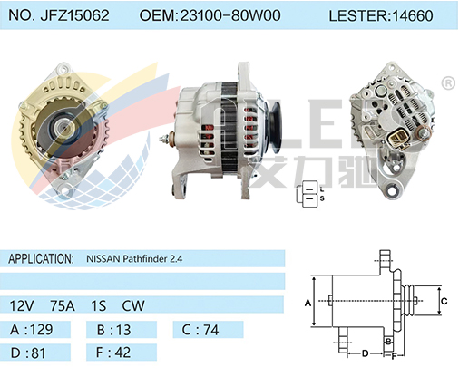 JFZ15062 23100-80W00