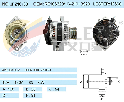 JFZ16133 RE186320/104210-3920