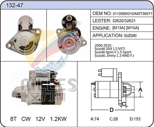132-47 3110080G10/M0T36071