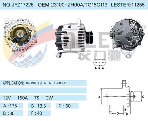 JFZ17226 23100-ZH00A/TG15C113