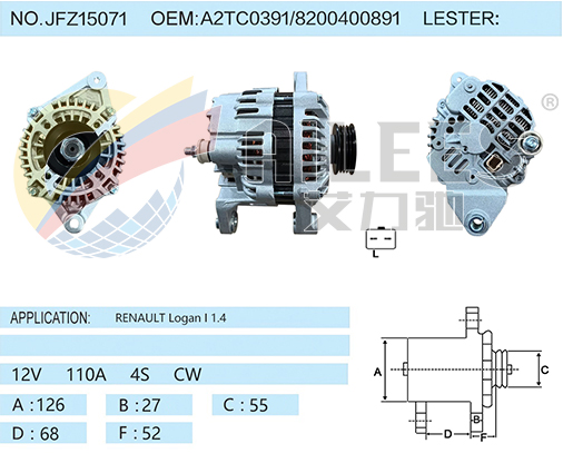 JFZ15071 A2TC0391/8200400891