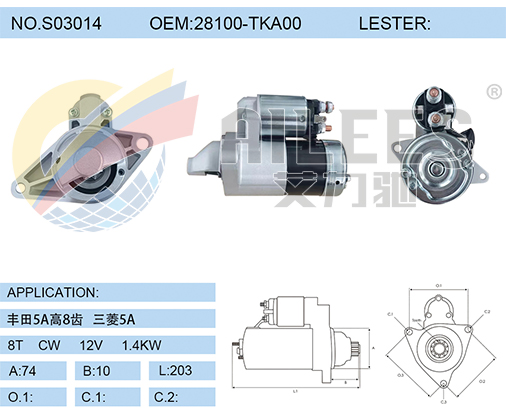 S03014 28100-TKA00