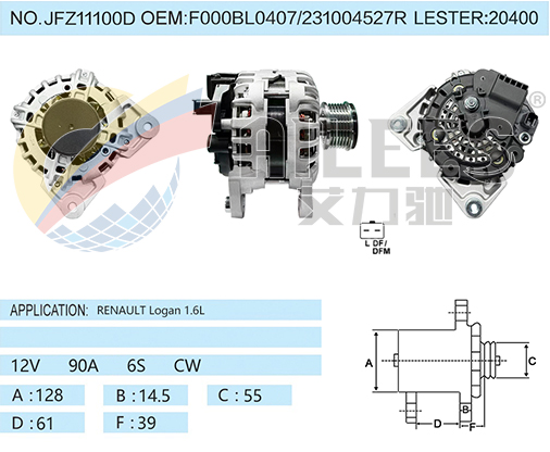 JFZ11100D F000BL0407/231004527R