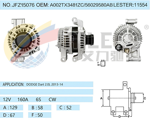 JFZ15076 A002TX3481ZC/56029580AB