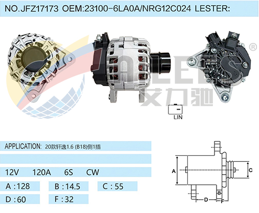 JFZ17173 23100-6LA0A/NRG12C024